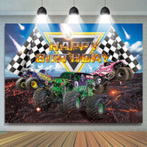 Lofaris Truck Themed Car Boy Happy Birthday Party Backdrop